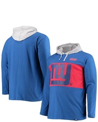 FANATICS Branded Royal New York Giants Big Tall Logo Hoodie Long Sleeve T Shirt