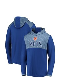 FANATICS Branded Royal New York Mets Iconic Marbled Clutch Pullover Hoodie