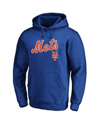 FANATICS Branded Royal New York Mets Team Logo Lockup Pullover Hoodie