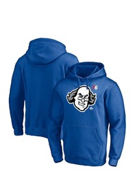 FANATICS Branded Royal Philadelphia 76ers Post Up Hometown Collection Pullover Hoodie