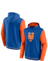 FANATICS Branded Royalorange New York Mets Last Whistle Pullover Hoodie