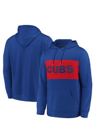 FANATICS Branded Royalred Chicago Cubs True Classics Team Faux Cashmere Pullover Hoodie