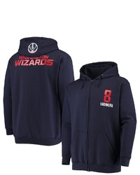 FANATICS Branded Rui Hachimura Navy Washington Wizards Player Name Number Full Zip Hoodie Jacket