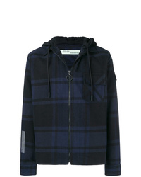 Off-White Checked Hooded Jacket
