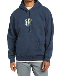 Obey Flower Dance Graphic Hoodie In French Navy At Nordstrom
