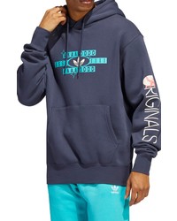 adidas Originals Forever Sport Graphic Hoodie In Shadow Navymulticolor At Nordstrom