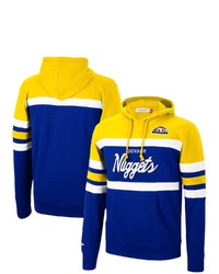 Mitchell & Ness Goldroyal Denver Nuggets Head Coach Pullover Hoodie