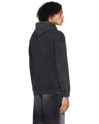 Givenchy Gray Slim Fit Print Hoodie