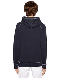 DSQUARED2 Hooded Printed Cotton Jersey Sweatshirt