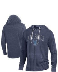 Alternative Apparel Navy Air Force Falcons Arch Logo Burnout Pullover Hoodie
