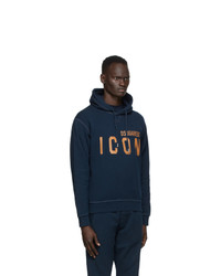 DSQUARED2 Navy Icon Hoodie