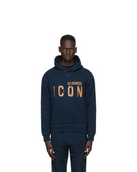 DSQUARED2 Navy Icon Hoodie
