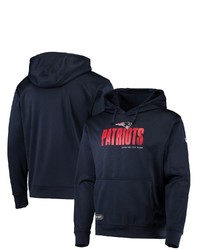 New Era Navy New England Patriots Combine Authentic Hard Hash Pullover Hoodie At Nordstrom