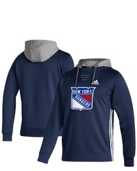 adidas Navy New York Rangers Skate Lace Roready Pullover Hoodie At Nordstrom