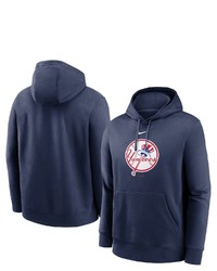 Nike Navy New York Yankees Alternate Logo Club Pullover Hoodie At Nordstrom