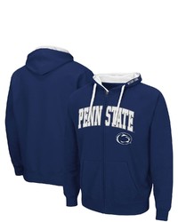 Colosseum Navy Penn State Nittany Lions Big Tall Full Zip Hoodie