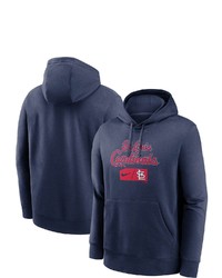 Nike Navy St Louis Cardinals Team Lettering Club Pullover Hoodie At Nordstrom