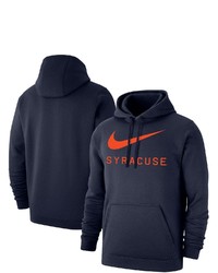 Nike Navy Syracuse Orange Big Swoosh Club Pullover Hoodie