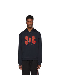 Dolce and Gabbana Navy Tape Hoodie
