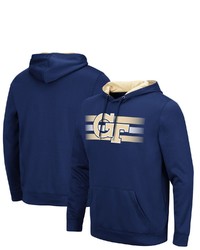 Colosseum Navy Tech Yellow Jackets Lighthouse Pullover Hoodie At Nordstrom