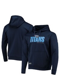 New Era Navy Tennessee Titans Combine Authentic Hard Hash Pullover Hoodie