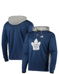 adidas Navy Toronto Maple Leafs Skate Lace Roready Pullover Hoodie