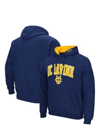 Colosseum Navy Uc Irvine Anteaters Arch And Logo Pullover Hoodie
