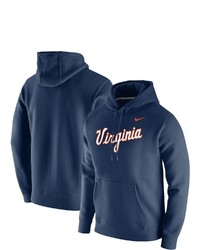 Nike Navy Virginia Cavaliers Vintage School Logo Pullover Hoodie