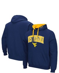 Colosseum Navy West Virginia Mountaineers Big Tall Arch Logo 20 Pullover Hoodie
