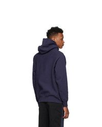 Noah NYC Navy Winged Foot Hoodie