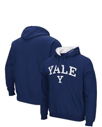 Colosseum Navy Yale Bulldogs Arch And Logo Pullover Hoodie At Nordstrom
