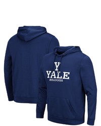 Colosseum Navy Yale Bulldogs Lantern Pullover Hoodie At Nordstrom