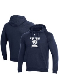 Under Armour Navy Yale Bulldogs Primary School Logo All Day Raglan Pullover Hoodie
