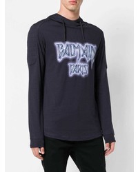 Balmain Printed Hooded T Shirt