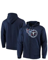 STARTE R G Iii Sports By Carl Banks Navy Tennessee Titans Primary Logo Full Zip Hoodie At Nordstrom