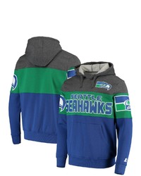STARTE R Graykelly Green Seattle Seahawks Extreme Fireballer Throwback Pullover Hoodie