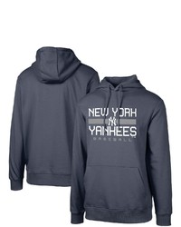 LEVELWEA R Navy New York Yankees Podium Pullover Hoodie