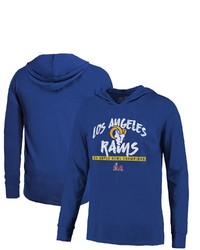 Majestic Threads Royal Los Angeles Rams 2 Time Super Bowl Champions Softhand Long Sleeve Hoodie T Shirt At Nordstrom