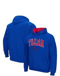 Colosseum Royal Tulsa Golden Hurricane Arch And Logo Pullover Hoodie