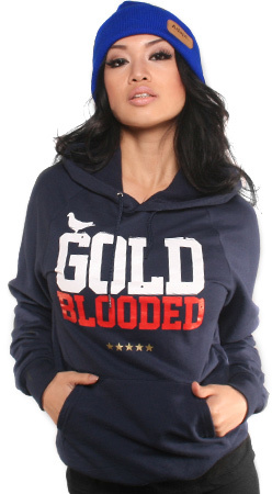 gold blooded hoodie