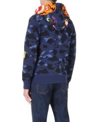 A Bathing Ape Tiger Face Cotton Jersey Hoody