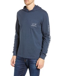 Vineyard Vines Whale Graphic Long Sleeve Hooded T Shirt