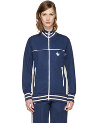 Palm Angels Navy Weed Track Jacket
