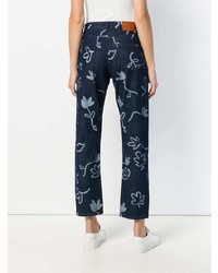 Ps By Paul Smith Artistic Printed Cropped Jeans