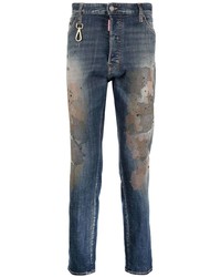 DSQUARED2 Distressed Slim Fit Tapered Jeans