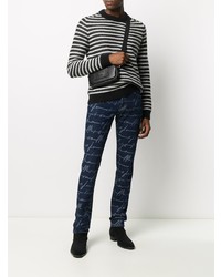 Just Cavalli Graphic Print Slim Fit Jeans