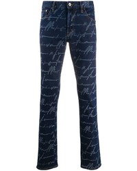 Just Cavalli Graphic Print Slim Fit Jeans