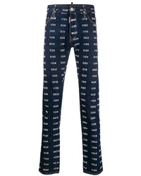 DSQUARED2 Icon Printed Straight Leg Jeans