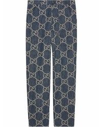 Gucci Interlocking G Pattern Loose Fit Jeans