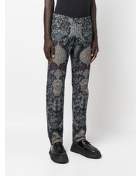 Etro Jacquard Pattern Print Trousers
